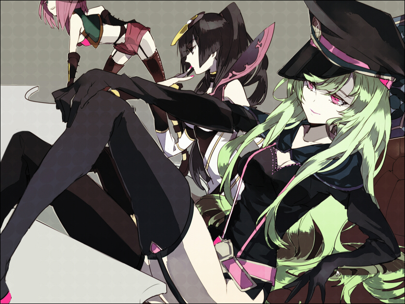 watanabe kanako, nichi keito, and shinada benio (star driver) drawn by suou_(sdurorhr)