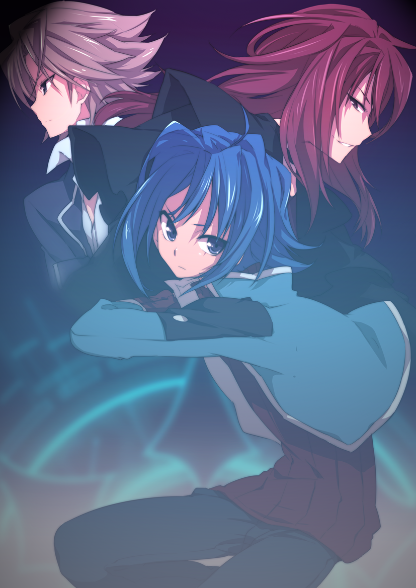 sendou aichi, kai toshiki, and suzugamori ren (cardfight!! vanguard) drawn by nakamura_sandayo