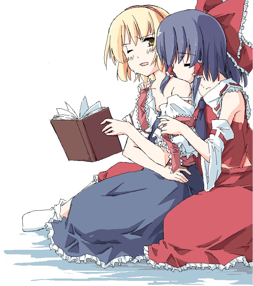 hakurei reimu and alice margatroid (touhou) drawn by sakuraba_yuuki