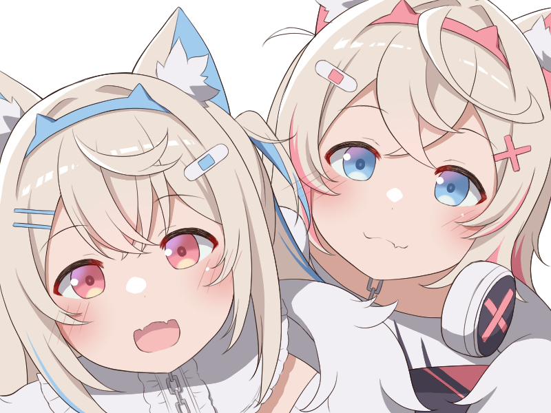 fuwawa abyssgard and mococo abyssgard (hololive and 1 more) drawn by nero_(starlightbrakerexfb)