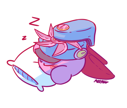 kirby and cutter kirby (kirby and 1 more) drawn by m0n0morph