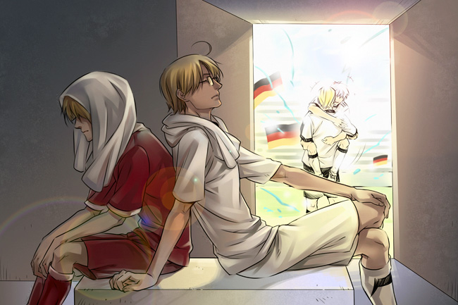 america, united kingdom, prussia, and germany (axis powers hetalia and 2 more) drawn by athew
