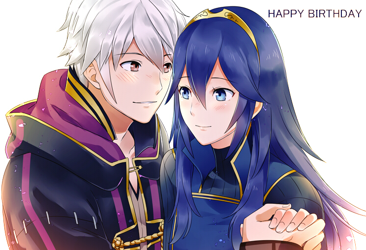 lucina and male robin (fire emblem and 1 more) drawn by ameno_(a_meno0)