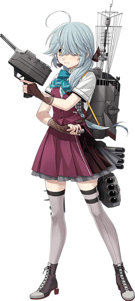 hamanami and hamanami kai ni (kantai collection) drawn by fujikawa