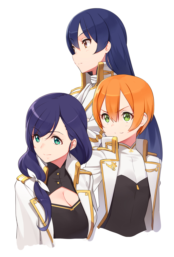 tojo nozomi, sonoda umi, and hoshizora rin (love live! and 1 more) drawn by kamo_kamen