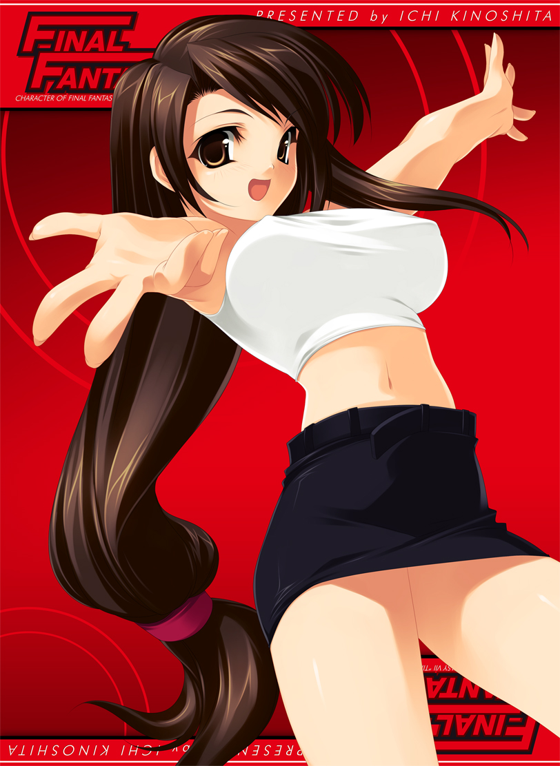 tifa lockhart (final fantasy and 1 more) drawn by kinoshita_ichi
