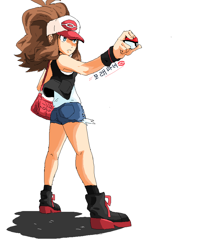 hilda (pokemon and 1 more) drawn by positibe