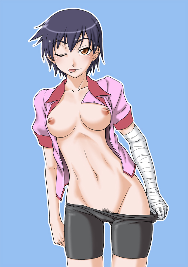 kanbaru suruga (monogatari and 1 more) drawn by misnon_the_great