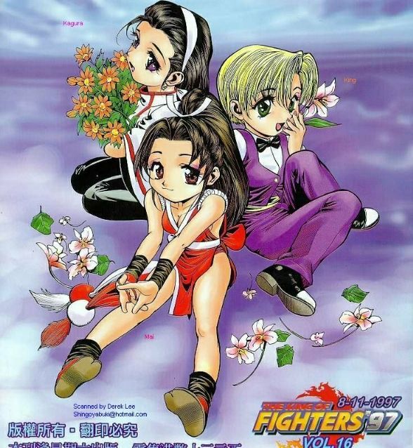 shiranui mai, king, and kagura chizuru (the king of fighters and 4 more)