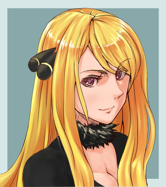 cynthia (pokemon and 1 more) drawn by potepote