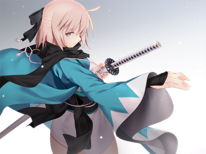 okita souji (fate and 1 more) drawn by machimura_komori