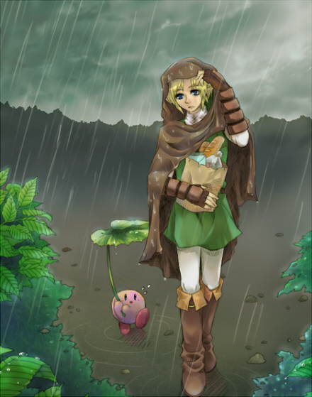 link and kirby (the legend of zelda and 2 more)