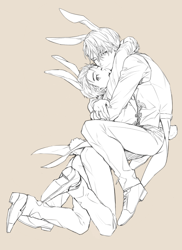 katsuki yuuri and viktor nikiforov (yuri!!! on ice) drawn by kuroemon