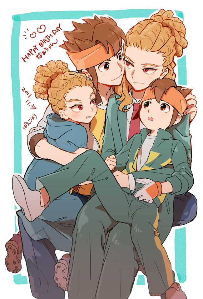 endou mamoru and kidou yuuto (inazuma eleven go and 1 more) drawn by yunopan_chako