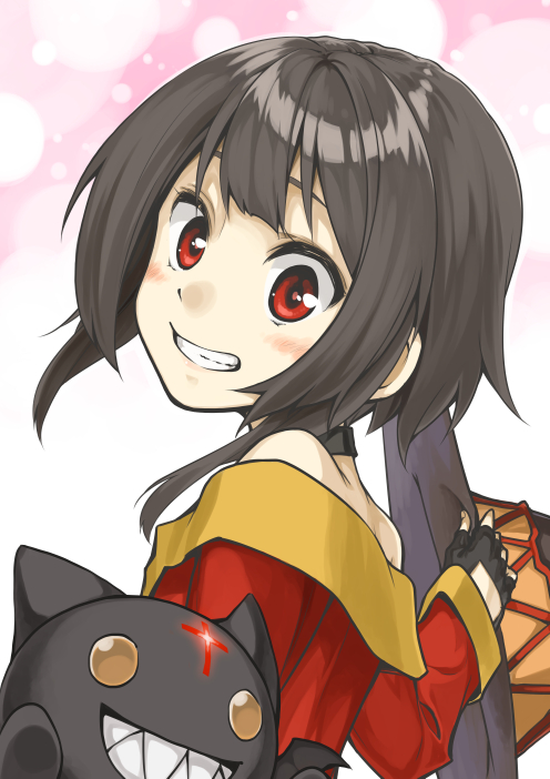 megumin and chomusuke (kono subarashii sekai ni shukufuku wo!) drawn by minatsuki_(sitsu)