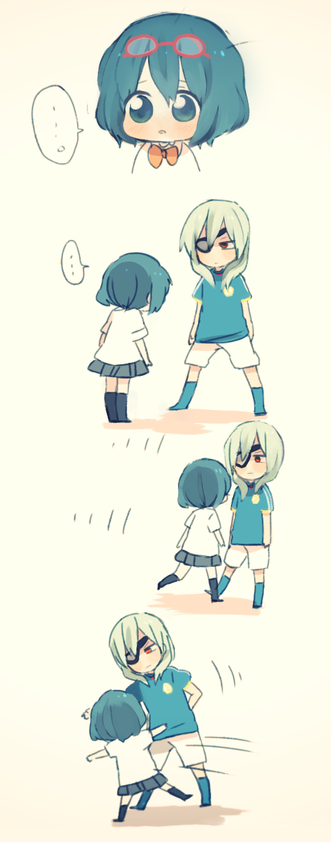 otonashi haruna and sakuma jirou (inazuma eleven) drawn by gomimushi