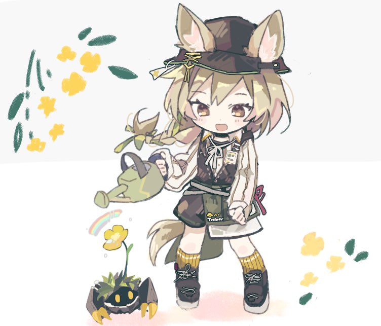 beanstalk and domesticated metal crab (arknights) drawn by naguru_(cyoroama)