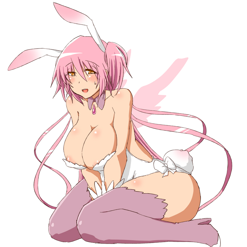 kaname madoka and ultimate madoka (mahou shoujo madoka magica) drawn by oman_(evld)