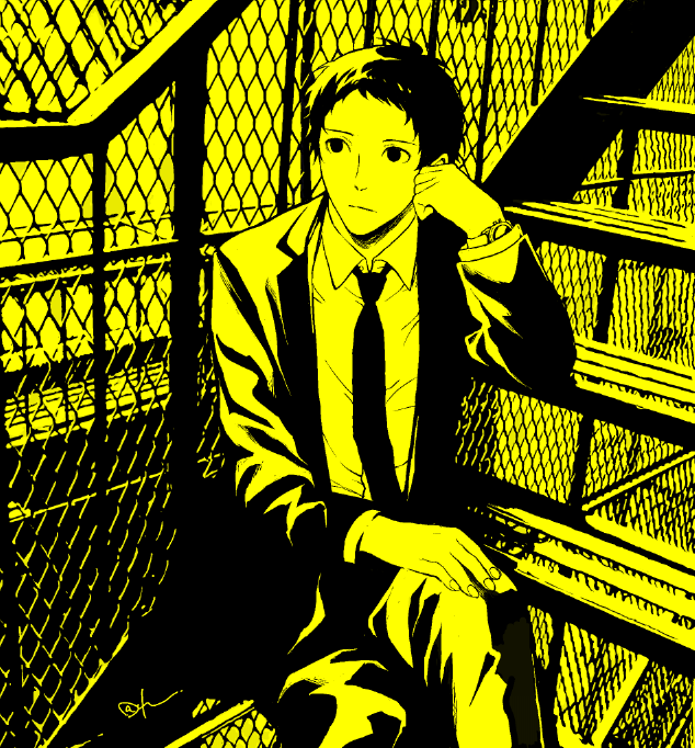adachi tooru (persona and 1 more) drawn by resekai12