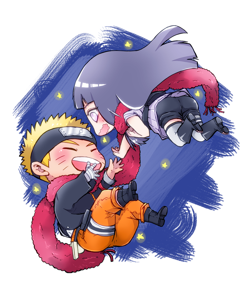 uzumaki naruto and hyuuga hinata (naruto and 1 more) drawn by oretto_(ring)
