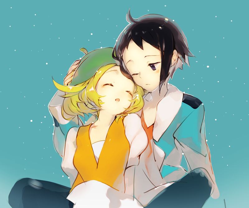 bianca and cheren (pokemon and 1 more) drawn by weee_(raemz)