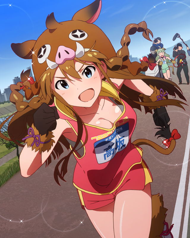 kousaka umi and shimabara elena (idolmaster and 1 more)