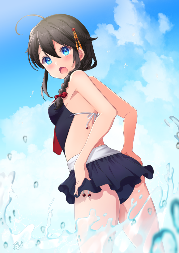shigure and shigure kai ni (kantai collection) drawn by ittokyu