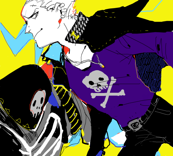 tatsumi kanji and take-mikazuchi (persona and 1 more) drawn by hira