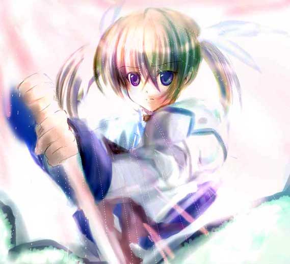 takamachi nanoha and raising heart (lyrical nanoha and 1 more)