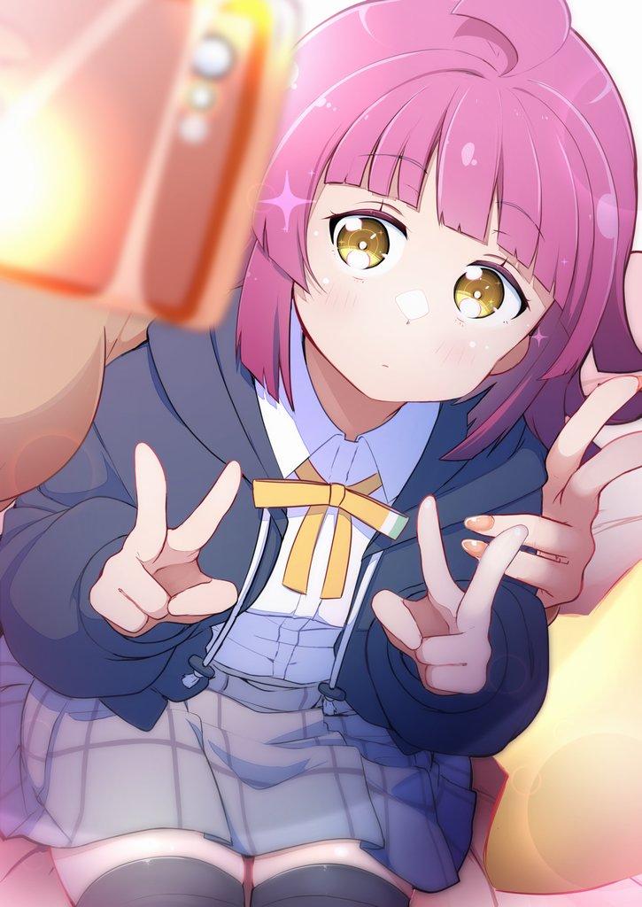 tennoji rina and miyashita ai (love live! and 1 more) drawn by repunit