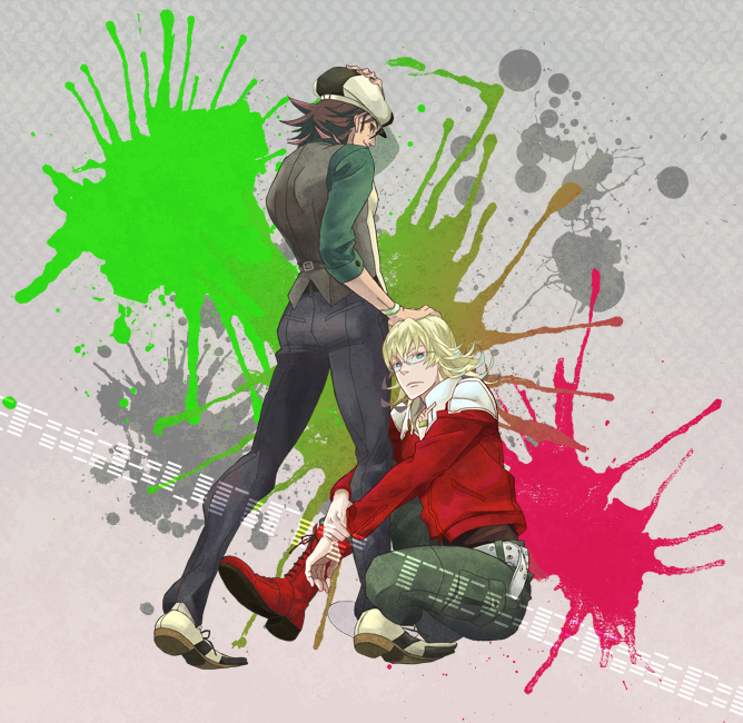 barnaby brooks jr. and kaburagi t. kotetsu (tiger & bunny) drawn by cppn
