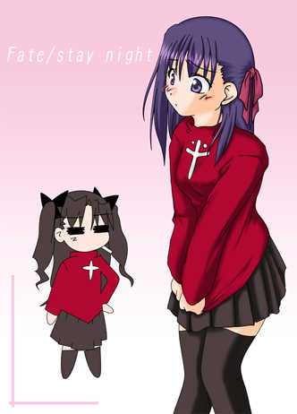 tohsaka rin and matou sakura (fate and 1 more)
