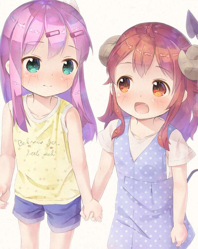 yoshida yuuko and chiyoda momo (machikado mazoku) drawn by pu-en