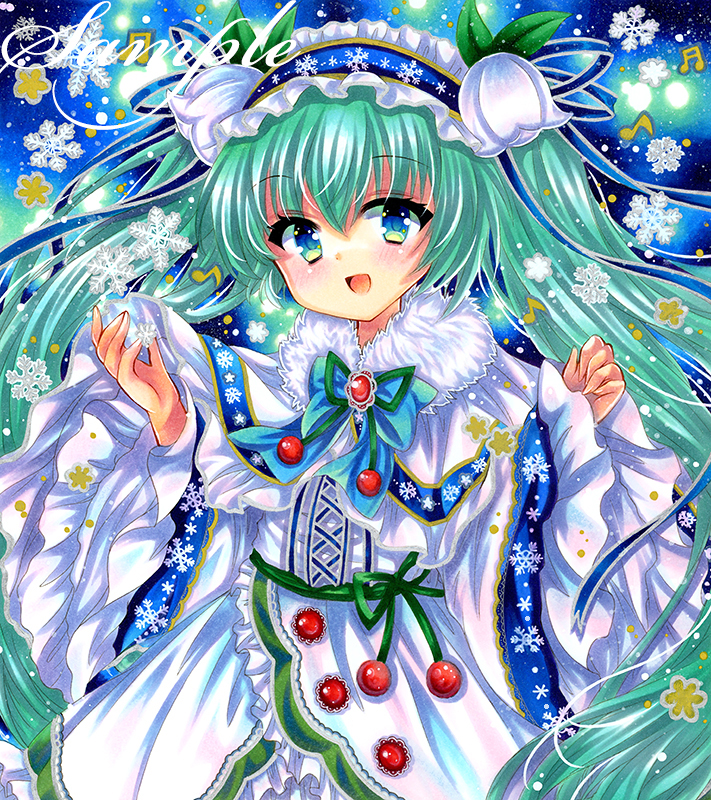 hatsune miku and yuki miku (vocaloid) drawn by rui_(sugar3)