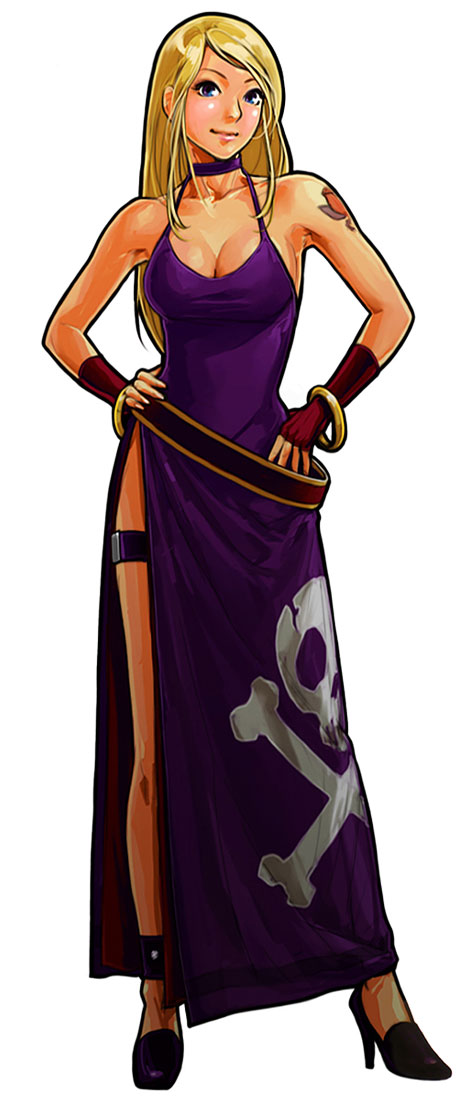 b. jenet (the king of fighters and 4 more) drawn by hiroaki_(kof)