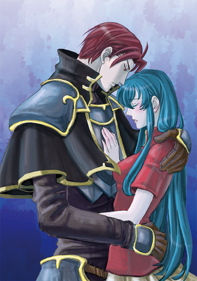 eirika and seth (fire emblem and 1 more) drawn by aozora_kyuuji