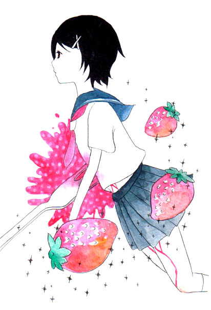 fuura kafuka (sayonara zetsubou sensei) drawn by shiroe_(pixiv_229749)