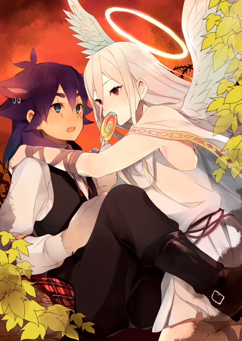 afuro terumi and kishibe taiga (inazuma eleven go and 1 more) drawn by tokio_neo