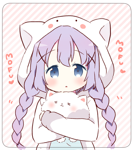 kafuu chino and tippy (gochuumon wa usagi desu ka?) drawn by saku_usako_(rabbit)