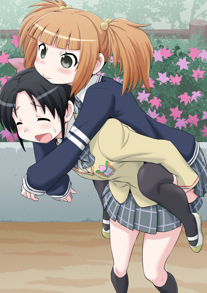takahashi aoi and tanaka koharu (tesagure! bukatsu-mono) drawn by gachon_jirou