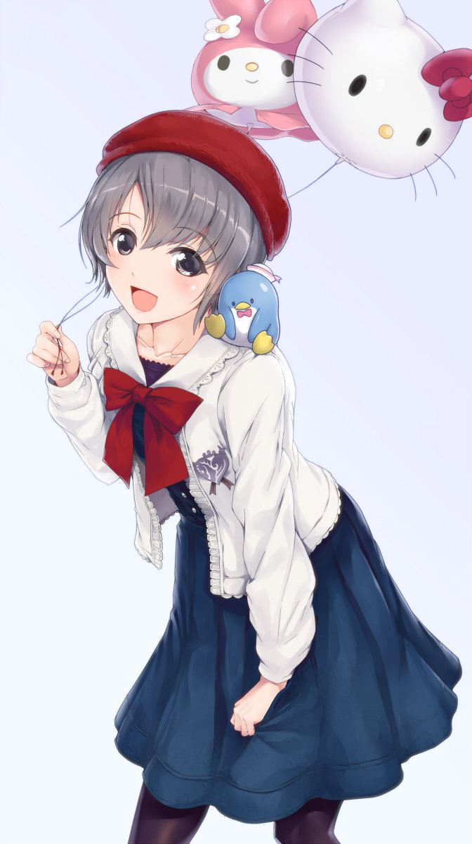 hello kitty, my melody, otokura yuuki, and tuxedo sam (idolmaster and 5 more) drawn by hi-ho-