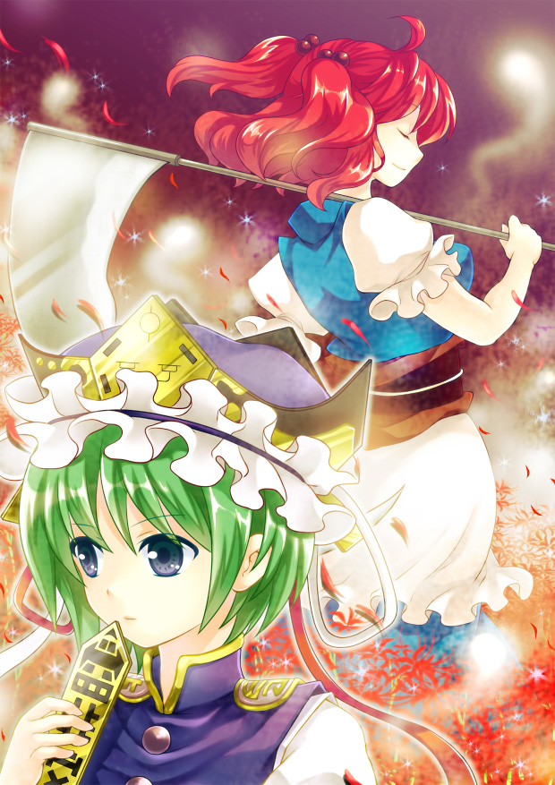 shiki eiki and onozuka komachi (touhou) drawn by fuusha