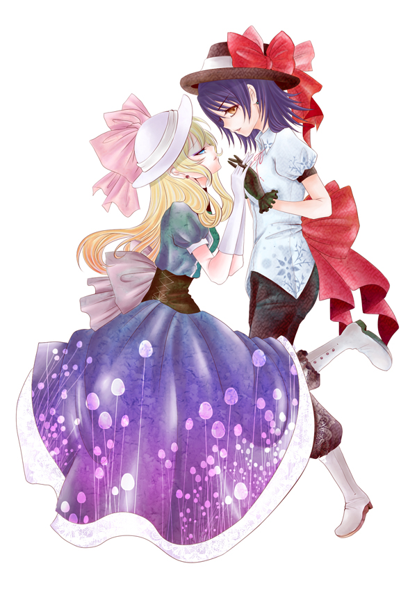 usami renko and maribel hearn (touhou) drawn by monicanc