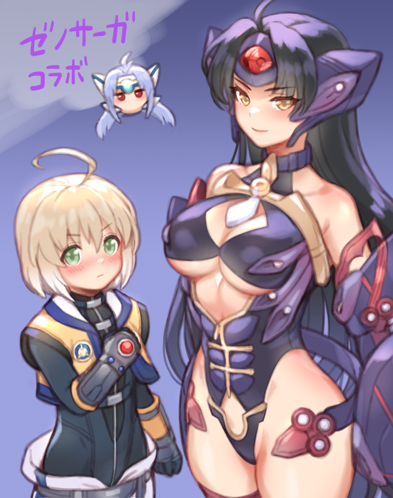 kos-mos, velvet crowe, t-elos, laphicet, and chaos (tales of and 4 more) drawn by folks_(nabokof)