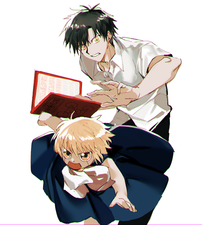 gash bell and takamine kiyomaro (konjiki no gash!!) drawn by ss_un17