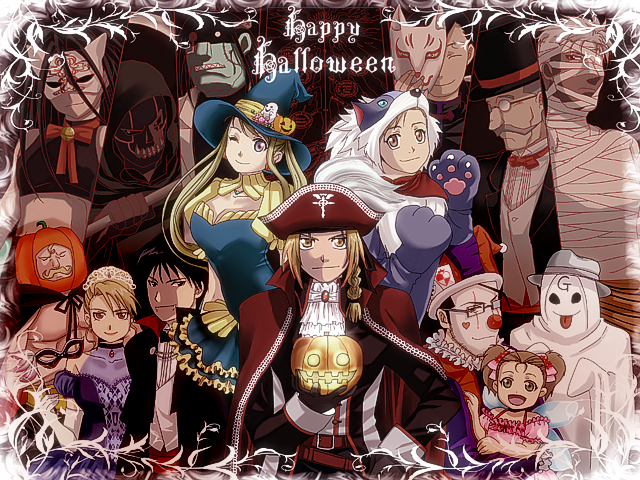 edward elric, winry rockbell, riza hawkeye, roy mustang, ling yao, and 9 more (fullmetal alchemist) drawn by mikumo_sena