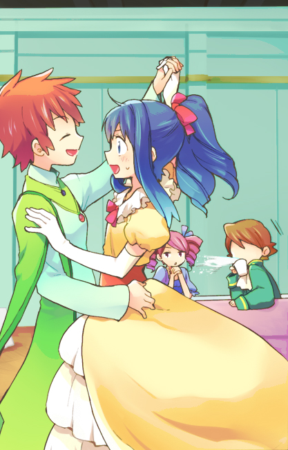 zoey, kenny, dawn, and ursula (pokemon and 1 more) drawn by mogawa