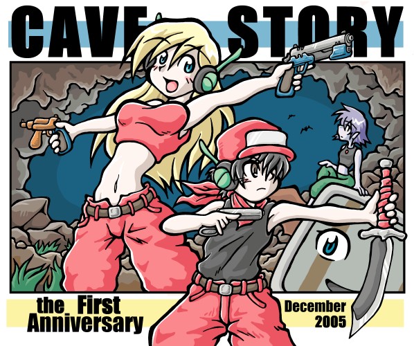 curly brace, quote, misery, and balrog (cave story)