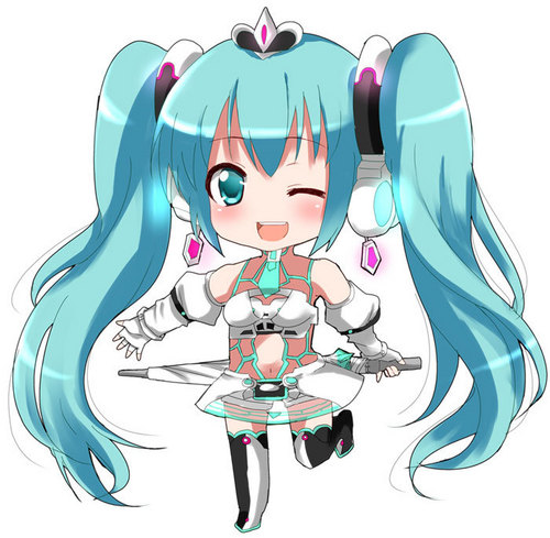 hatsune miku and racing miku (vocaloid and 2 more) drawn by aoba_mina