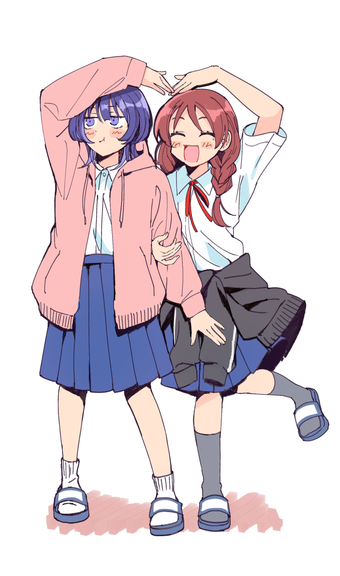 fujii ayame and uchida momo (futsuu no keion-bu) drawn by hakka0320